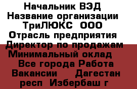 Начальник ВЭД › Название организации ­ ТриЛЮКС, ООО › Отрасль предприятия ­ Директор по продажам › Минимальный оклад ­ 1 - Все города Работа » Вакансии   . Дагестан респ.,Избербаш г.